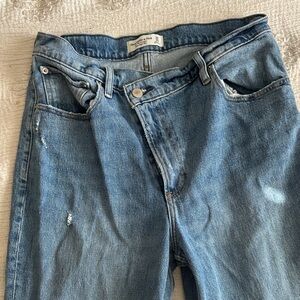 Abercrombie & Fitch Light Blue Relaxed Fit women's Jeans